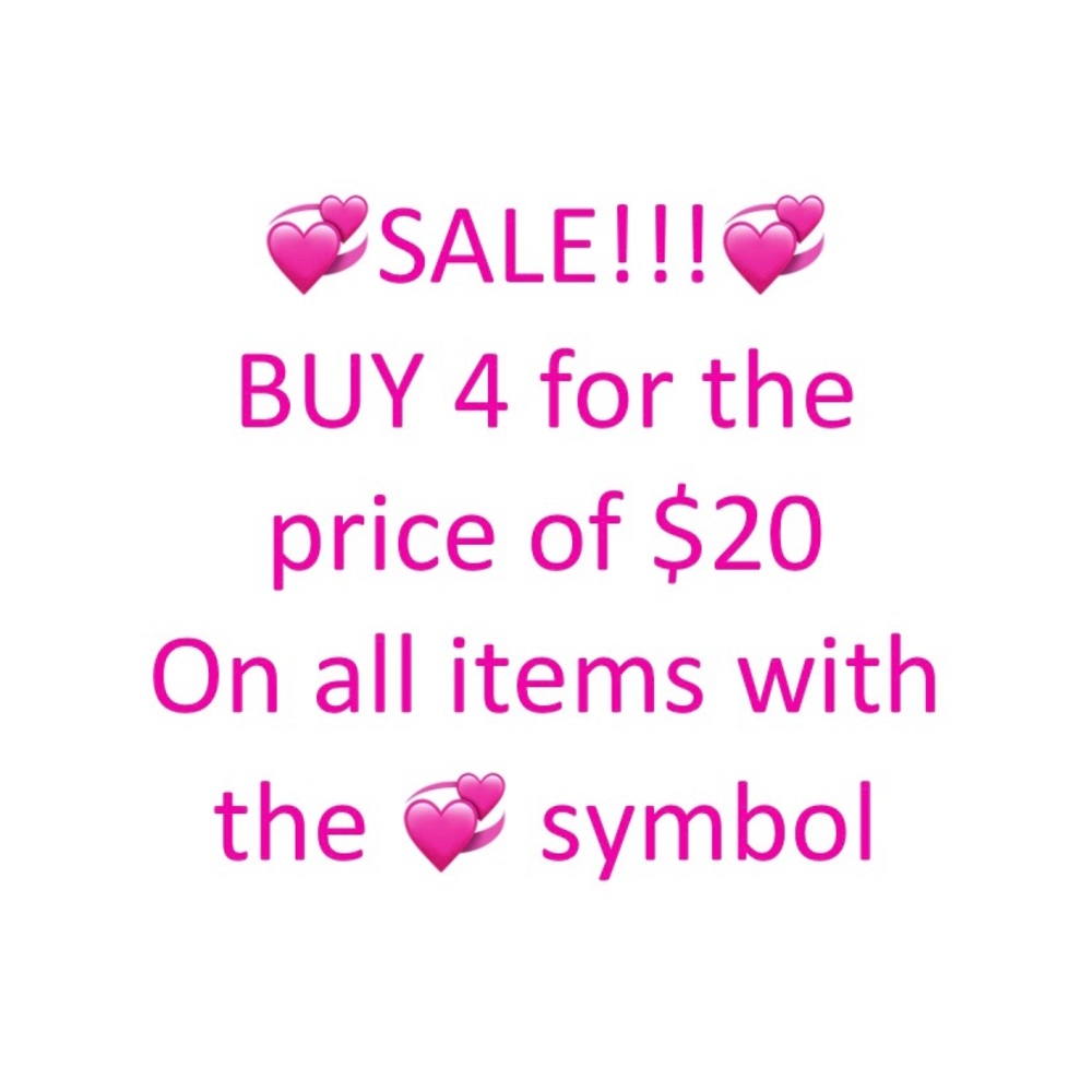 4 for $20 sale!
